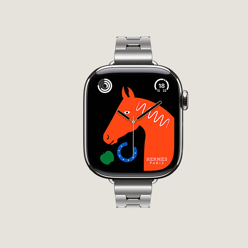 Series 11表盘 & Apple Watch Hermès 42毫米单圈Grand H Fin表带