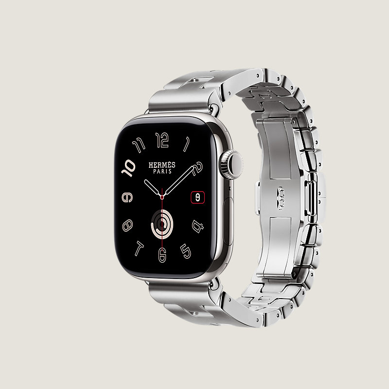 Series 11表盘 & Apple Watch Hermès 42毫米单圈Grand H表带