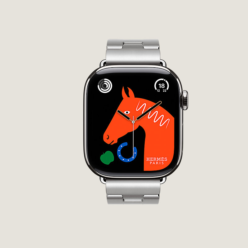 Series 11表盘 & Apple Watch Hermès 42毫米单圈Grand H表带