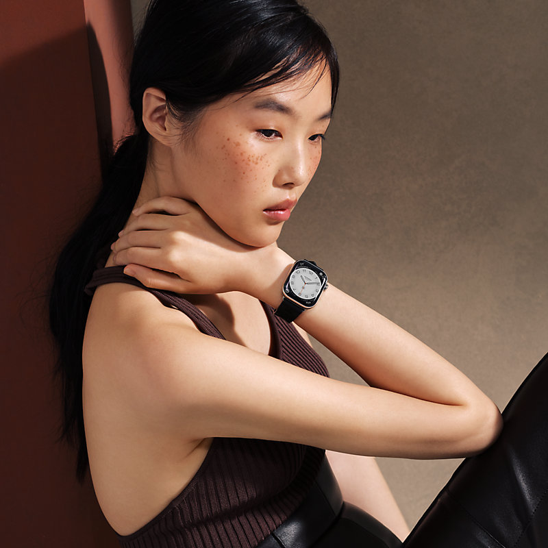 Series 11表盘 & Apple Watch Hermès 42毫米单圈Kilim折叠扣表带