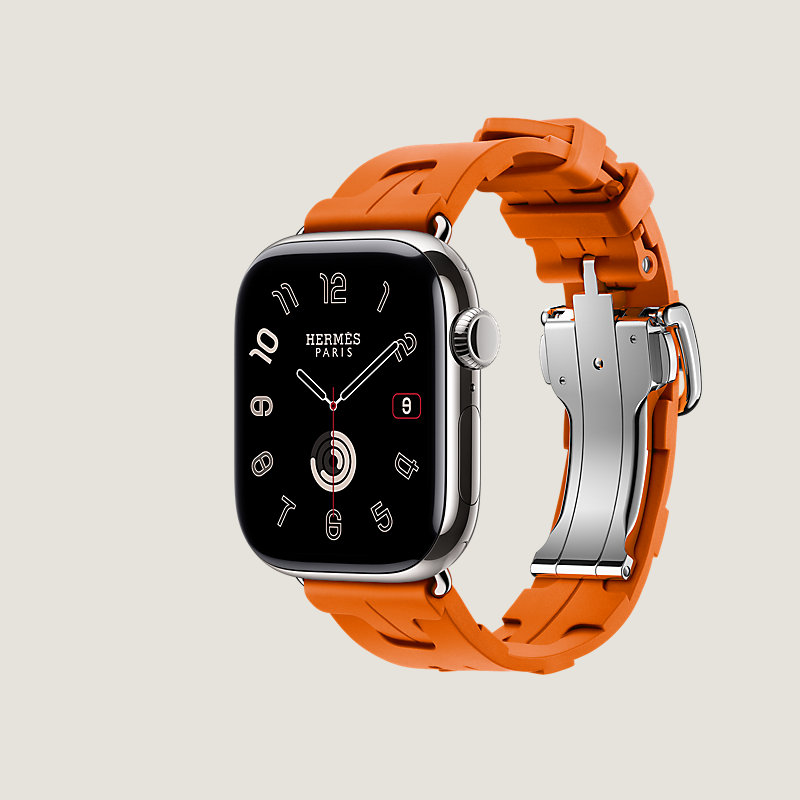 Series 11表盘 & Apple Watch Hermès 42毫米单圈Kilim折叠扣表带