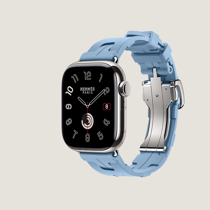Series 11表盘 & Apple Watch Hermès 42毫米单圈Kilim折叠扣表带