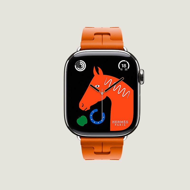 Series 11表盘 & Apple Watch Hermès 42毫米单圈Kilim折叠扣表带