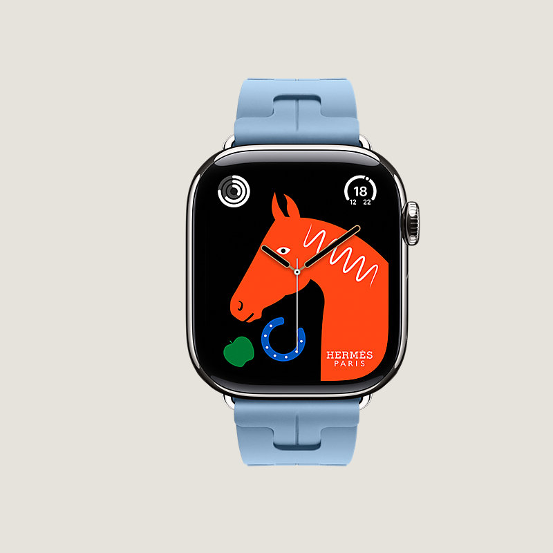 Series 11表盘 & Apple Watch Hermès 42毫米单圈Kilim折叠扣表带
