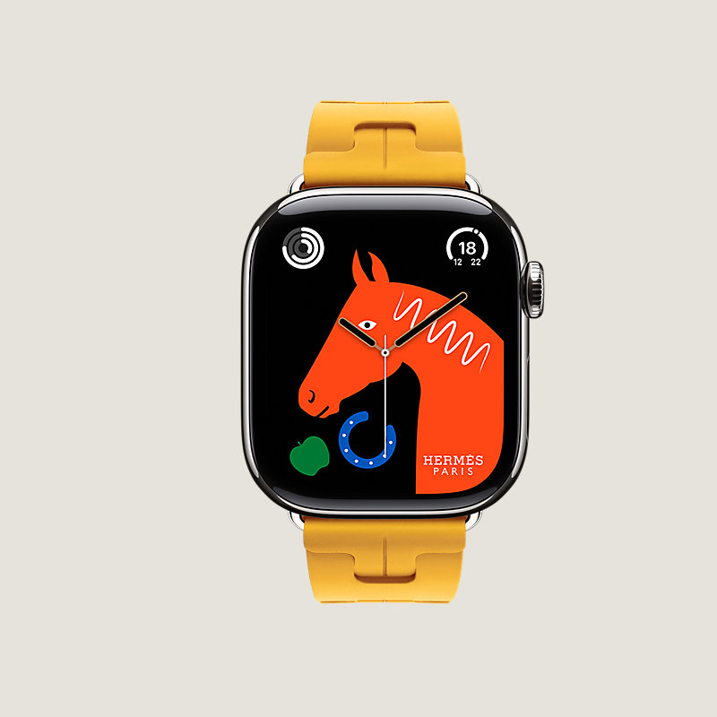 Series 11表盘 & Apple Watch Hermès 42毫米单圈Kilim折叠扣表带