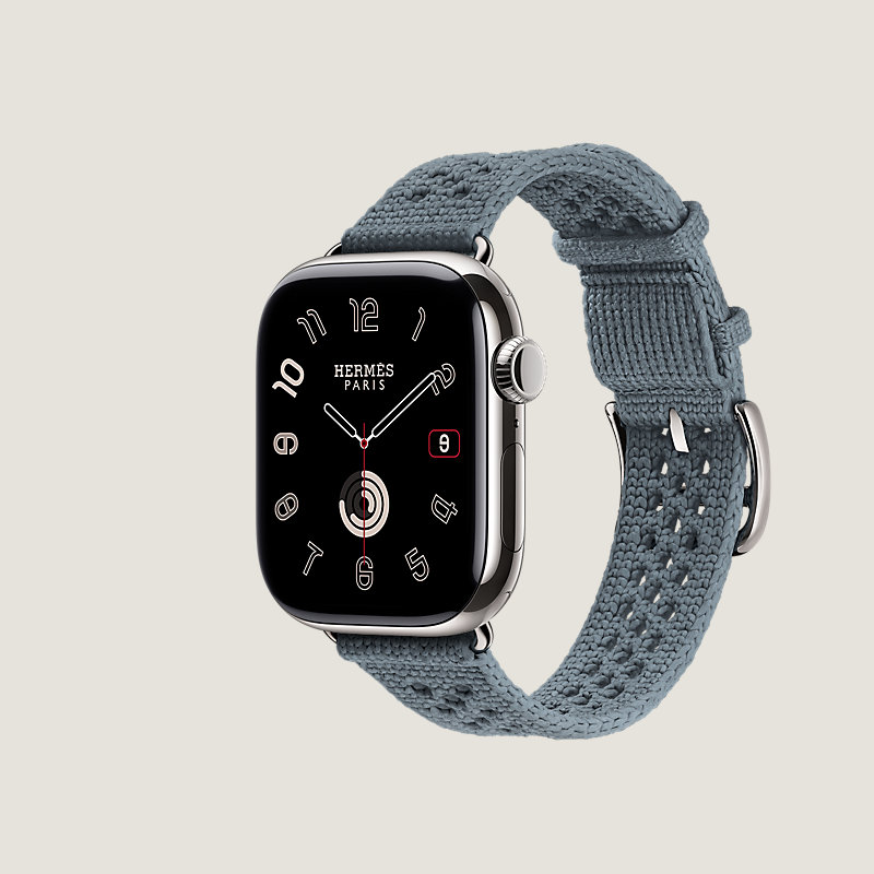 Series 11表盘 & Apple Watch Hermès 42毫米单圈Neo Tricot表带