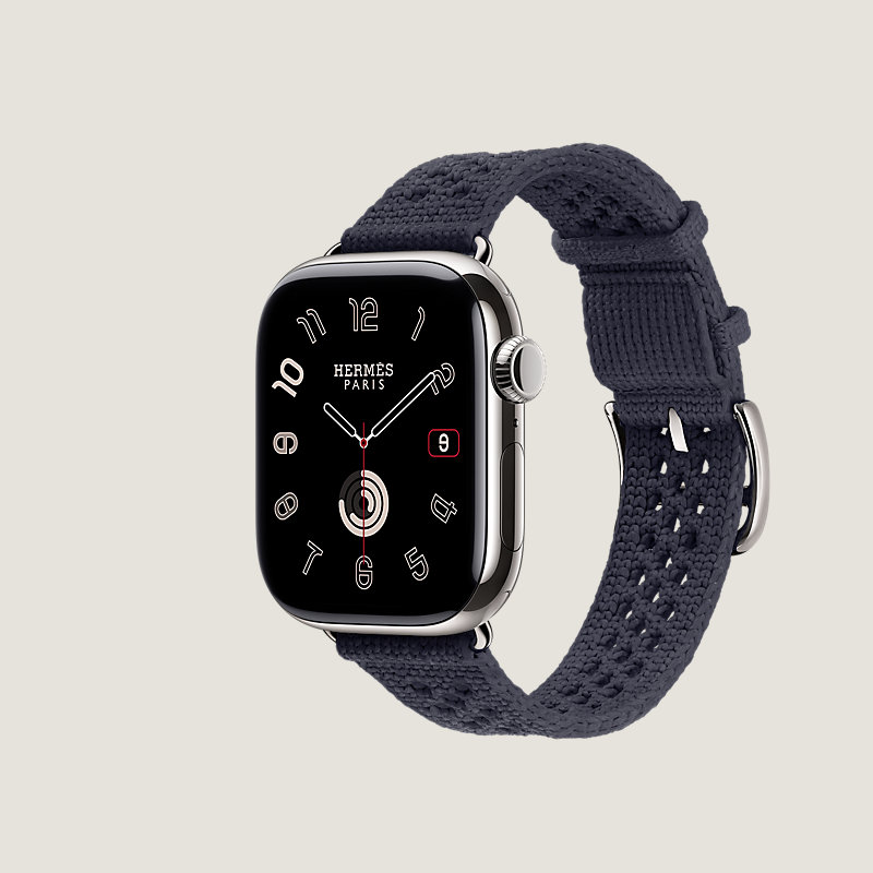 Series 11表盘 & Apple Watch Hermès 42毫米单圈Neo Tricot表带