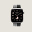 Series 11表盘 & Apple Watch Hermès 42毫米单圈Toile H游戏二重奏表带, 视图: 正面图, front, 当前为第1张（共4张）
