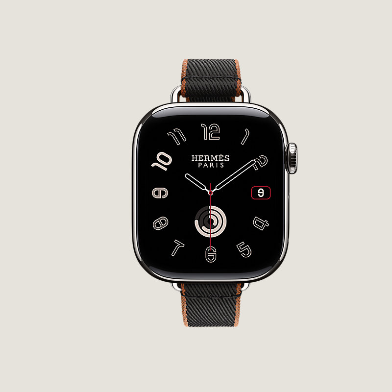 Series 11表盘 & Apple Watch Hermès 42毫米单圈Twill Jump Attelage表带