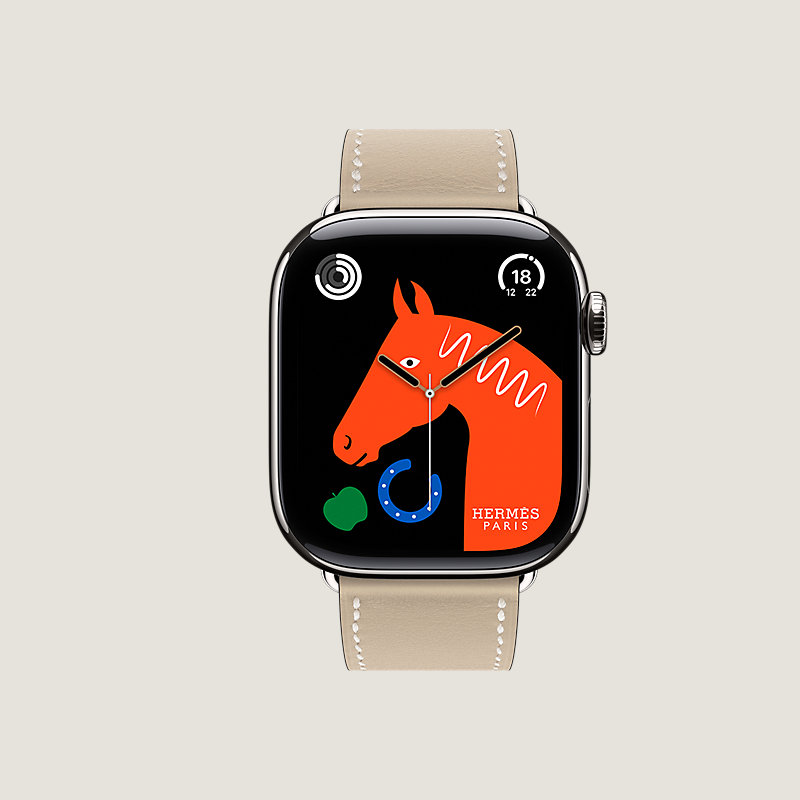Series 11表盘 & Apple Watch Hermès 42毫米单圈表带