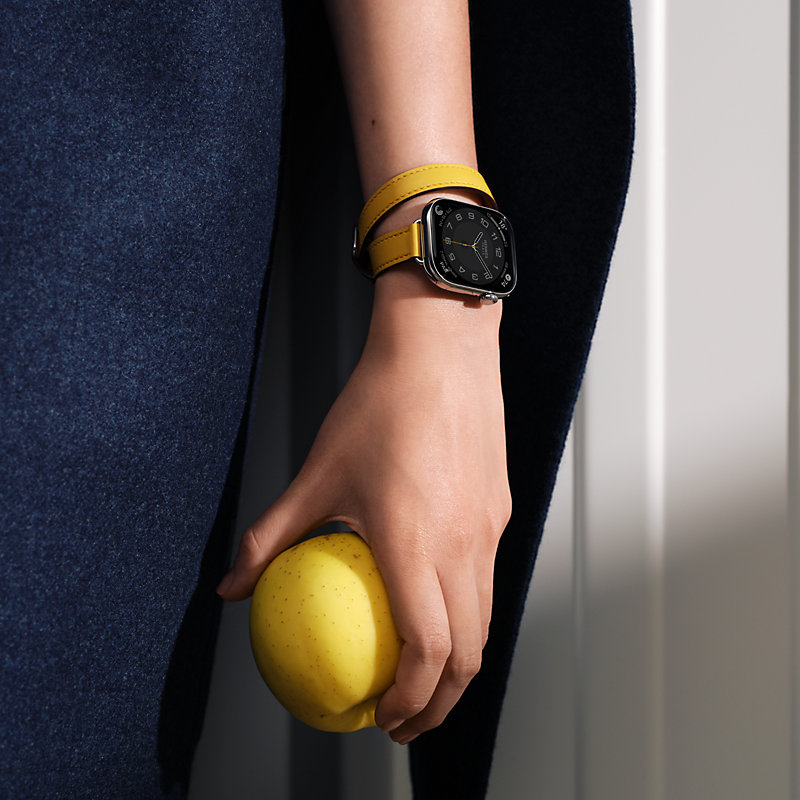 Series 11表盘 & Apple Watch Hermès 42毫米双圈Attelage表带