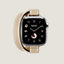 Series 11表盘 & Apple Watch Hermès 42毫米双圈Attelage表带, 视图: 正面图, front, 当前为第1张（共5张）