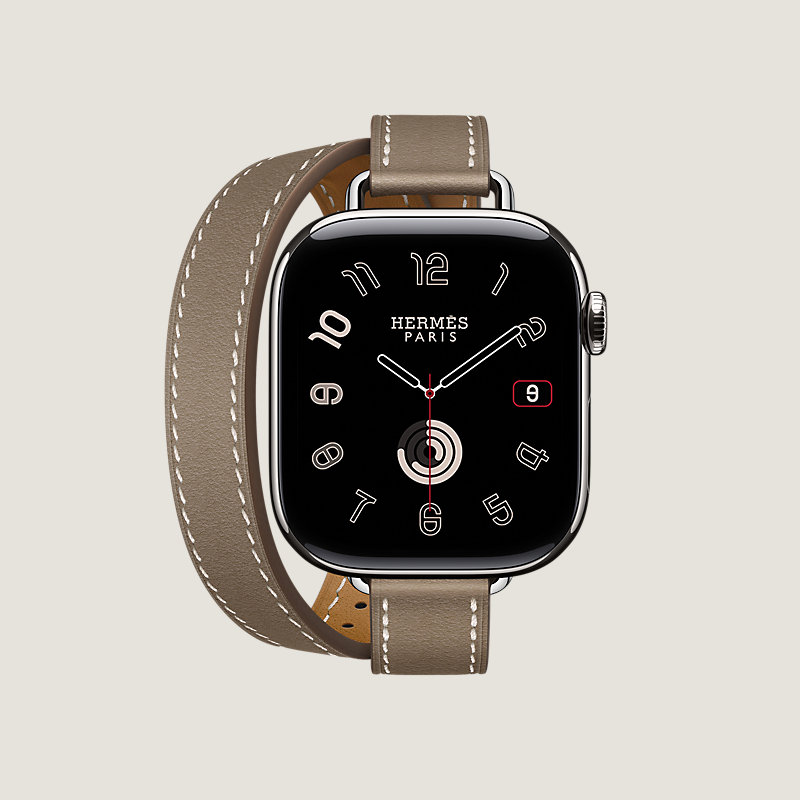 Series 11表盘 & Apple Watch Hermès 42毫米双圈Attelage表带