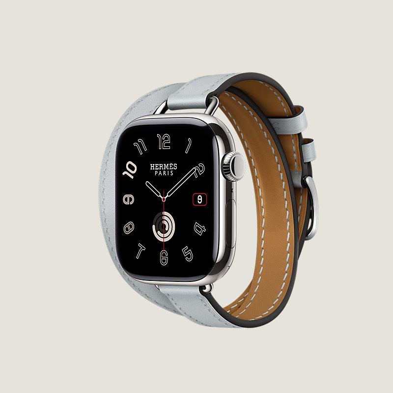Series 11表盘 & Apple Watch Hermès 42毫米双圈Attelage表带
