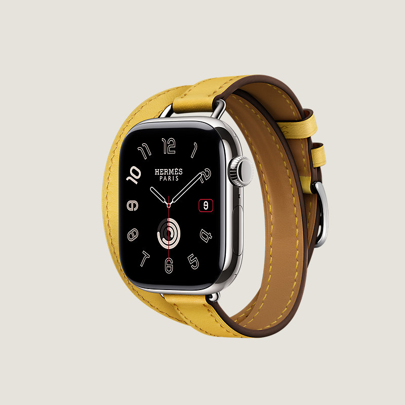 Series 11表盘 & Apple Watch Hermès 42毫米双圈Attelage表带