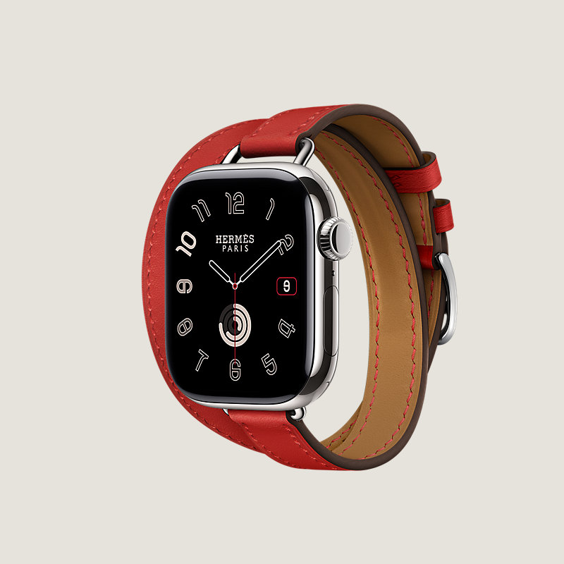 Series 11表盘 & Apple Watch Hermès 42毫米双圈Attelage表带