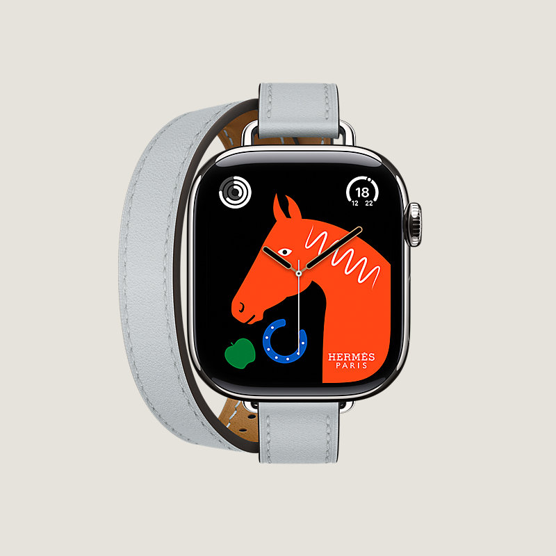 Series 11表盘 & Apple Watch Hermès 42毫米双圈Attelage表带