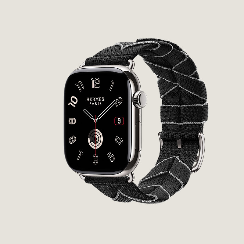 Series 11表盘 & Apple Watch Hermès 46毫米单圈Bridon Lisere表带