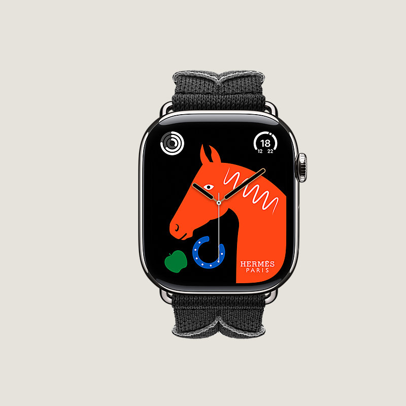Series 11表盘 & Apple Watch Hermès 46毫米单圈Bridon Lisere表带