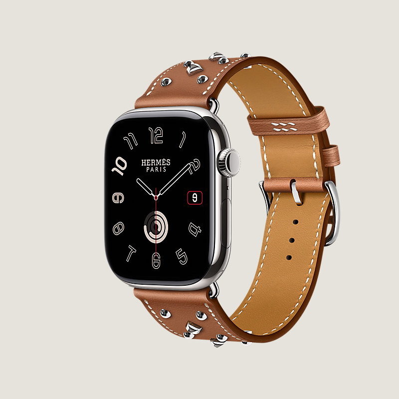 Series 11表盘 & Apple Watch Hermès 46毫米单圈Clou Medor Rock表带