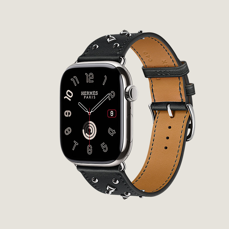 Series 11表盘 & Apple Watch Hermès 46毫米单圈Clou Medor Rock表带