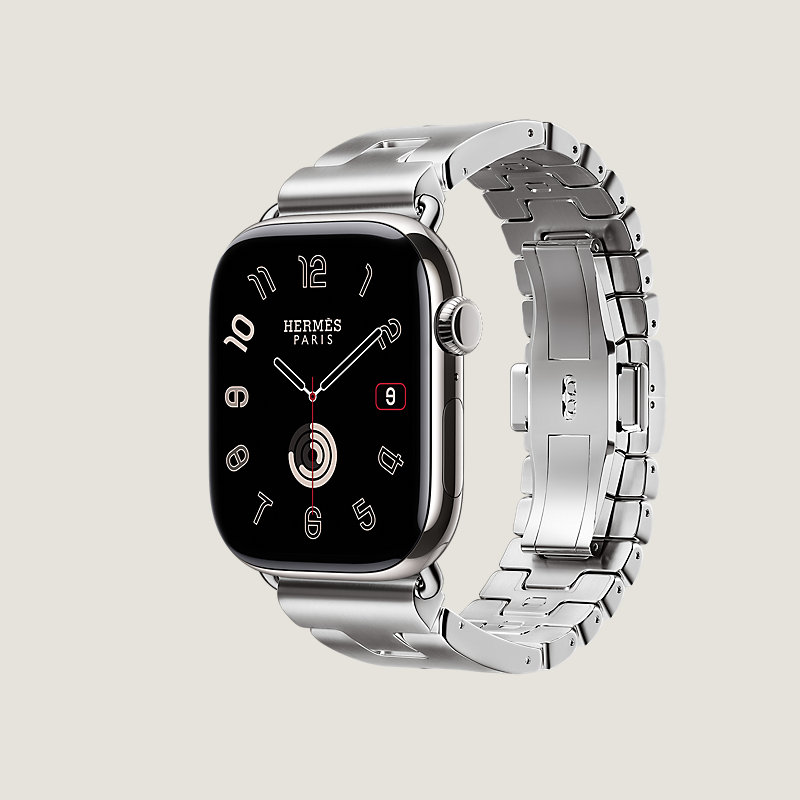 Series 11表盘 & Apple Watch Hermès 46毫米单圈Grand H表带