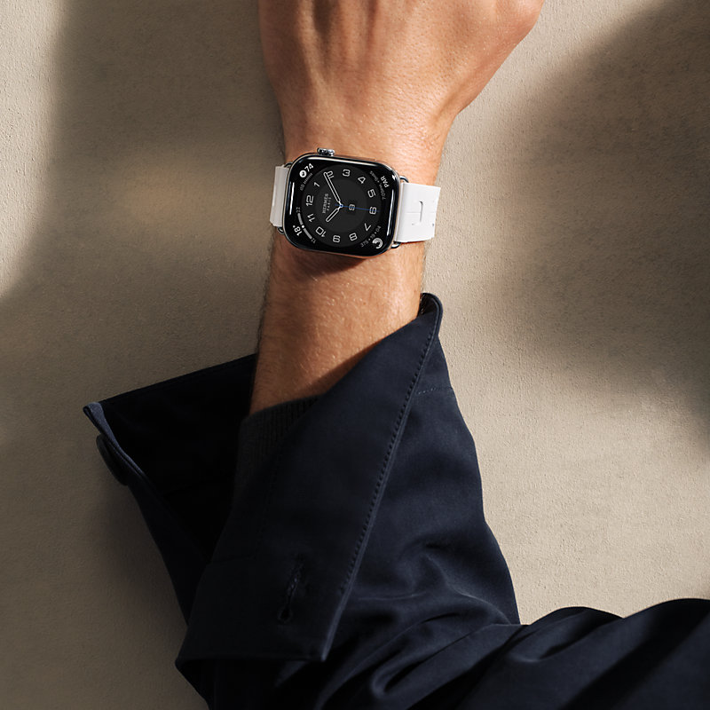 Series 11表盘 & Apple Watch Hermès 46毫米单圈Kilim折叠扣表带