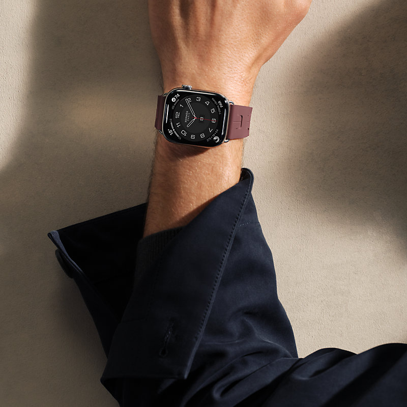 Series 11表盘 & Apple Watch Hermès 46毫米单圈Kilim折叠扣表带