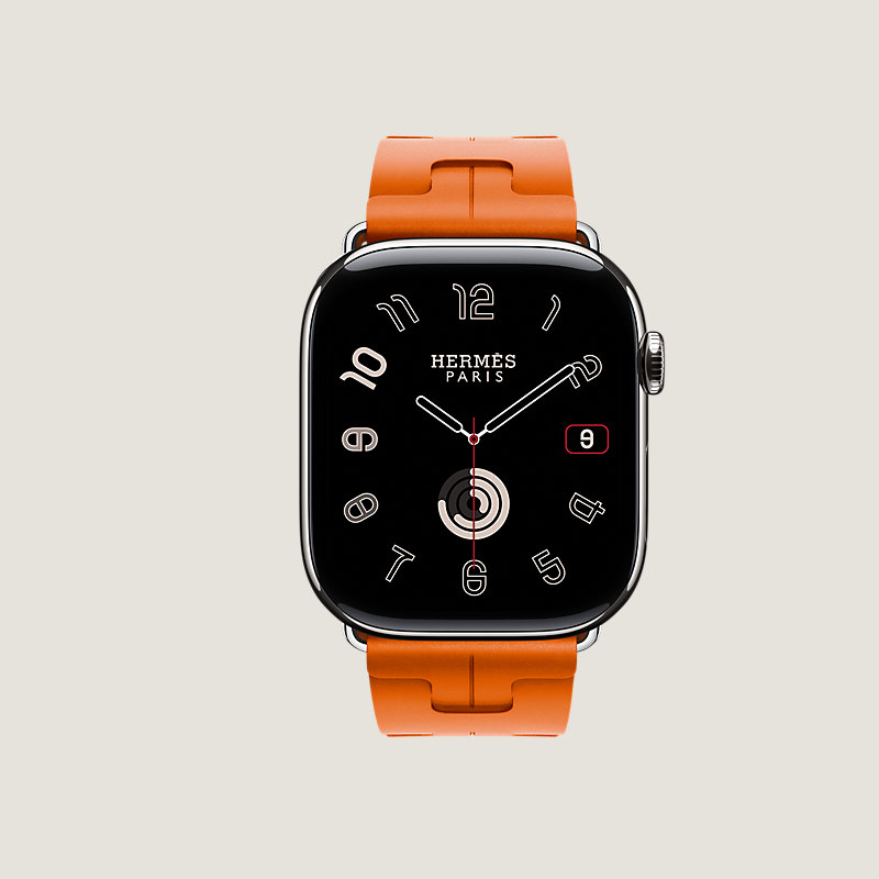 Series 11表盘 & Apple Watch Hermès 46毫米单圈Kilim折叠扣表带