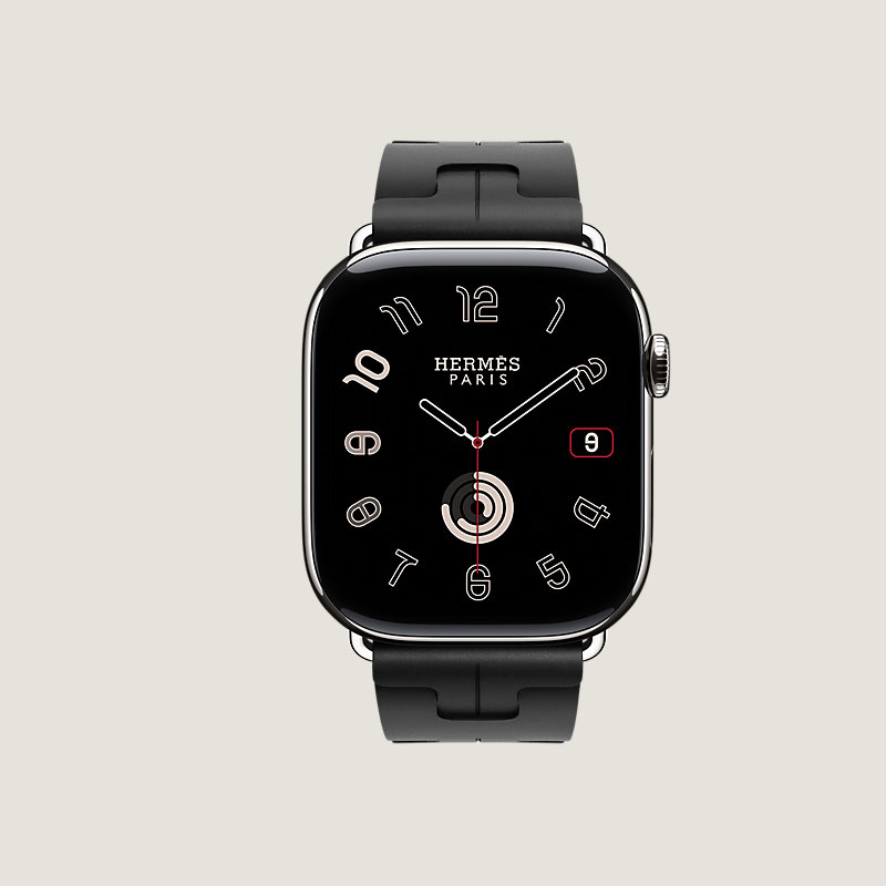 Series 11表盘 & Apple Watch Hermès 46毫米单圈Kilim折叠扣表带