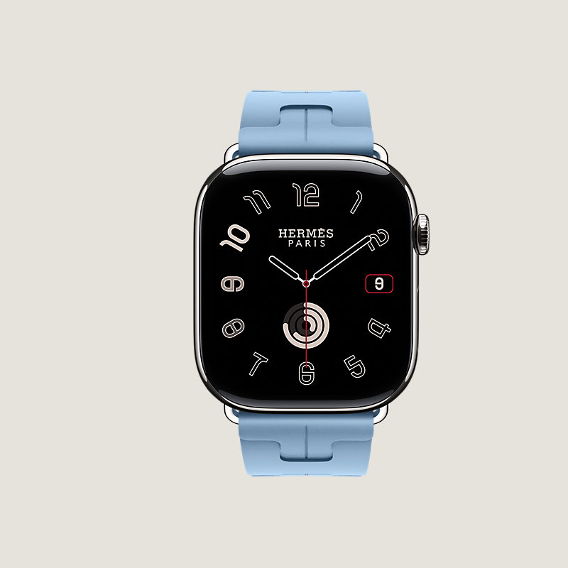 Series 11表盘 & Apple Watch Hermès 46毫米单圈Kilim折叠扣表带
