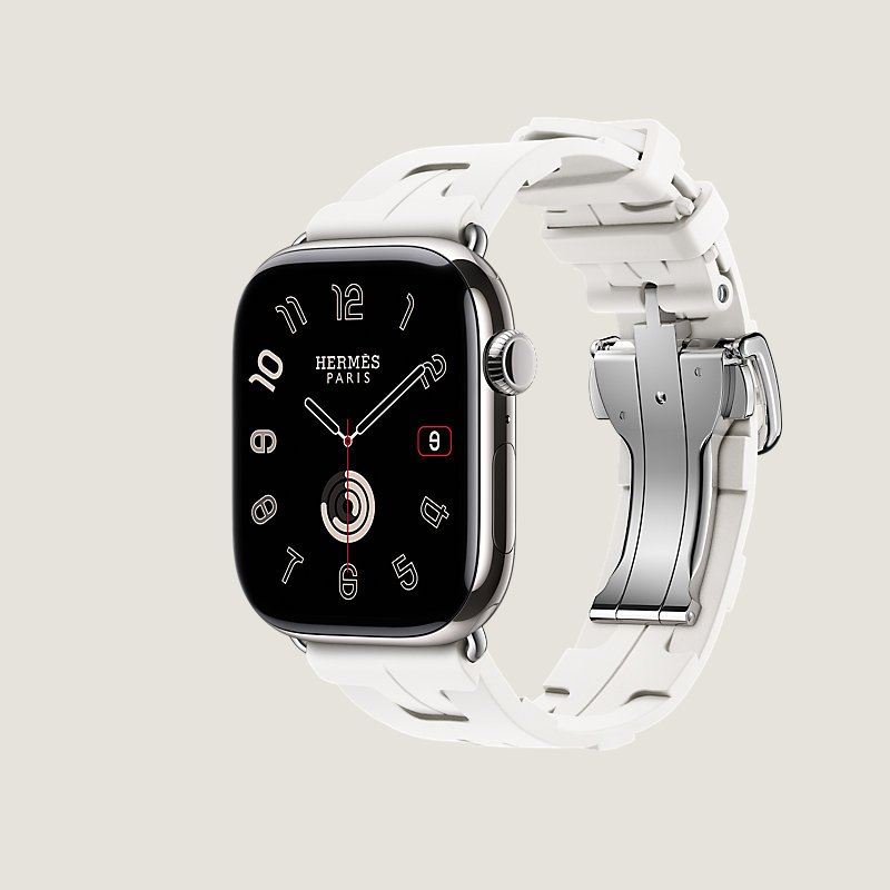 Series 11表盘 & Apple Watch Hermès 46毫米单圈Kilim折叠扣表带