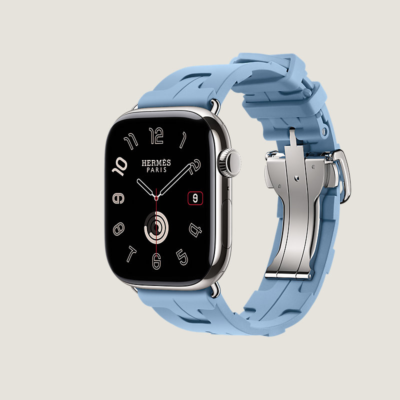 Series 11表盘 & Apple Watch Hermès 46毫米单圈Kilim折叠扣表带