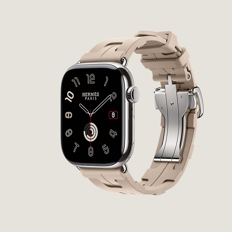 Series 11表盘 & Apple Watch Hermès 46毫米单圈Kilim折叠扣表带