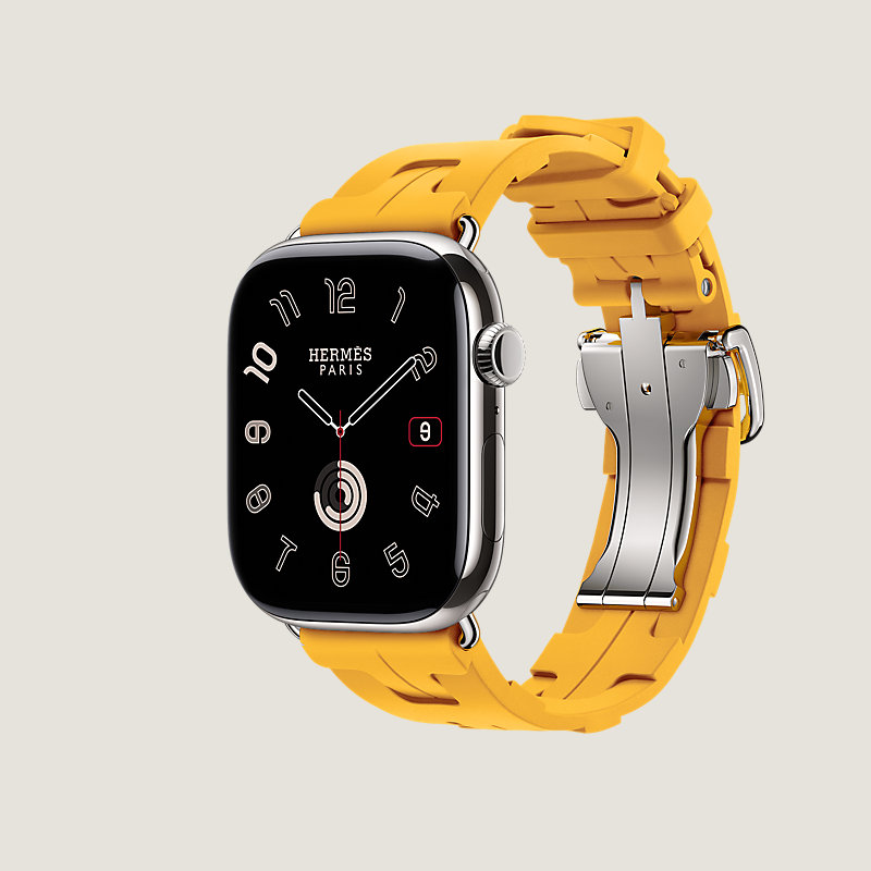 Series 11表盘 & Apple Watch Hermès 46毫米单圈Kilim折叠扣表带