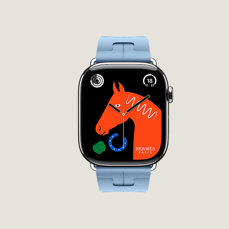 Series 11表盘 & Apple Watch Hermès 46毫米单圈Kilim折叠扣表带