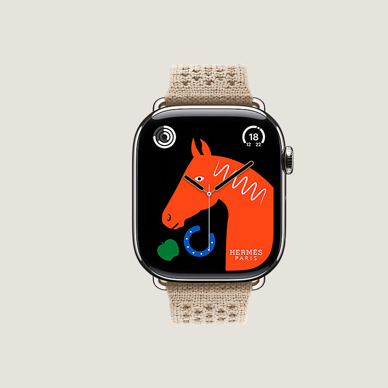 Series 11表盘 & Apple Watch Hermès 46毫米单圈Neo Tricot表带