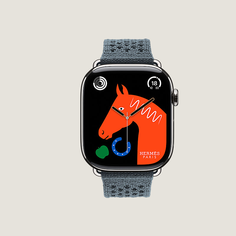 Series 11表盘 & Apple Watch Hermès 46毫米单圈Neo Tricot表带