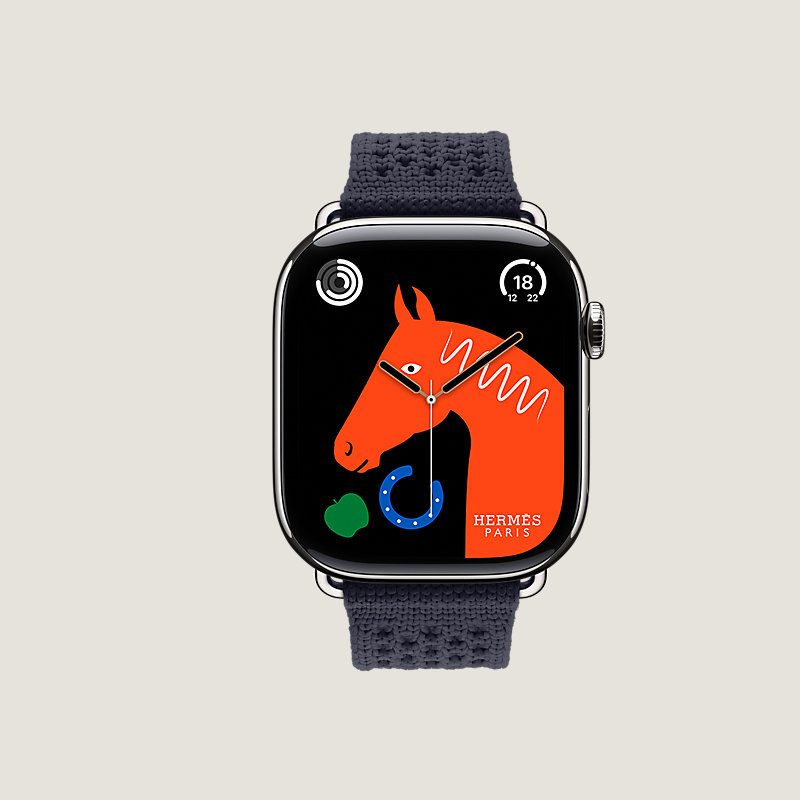 Series 11表盘 & Apple Watch Hermès 46毫米单圈Neo Tricot表带