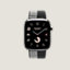Series 11表盘 & Apple Watch Hermès 46毫米单圈Toile H游戏二重奏表带, 视图: 正面图, front, 当前为第1张（共4张）