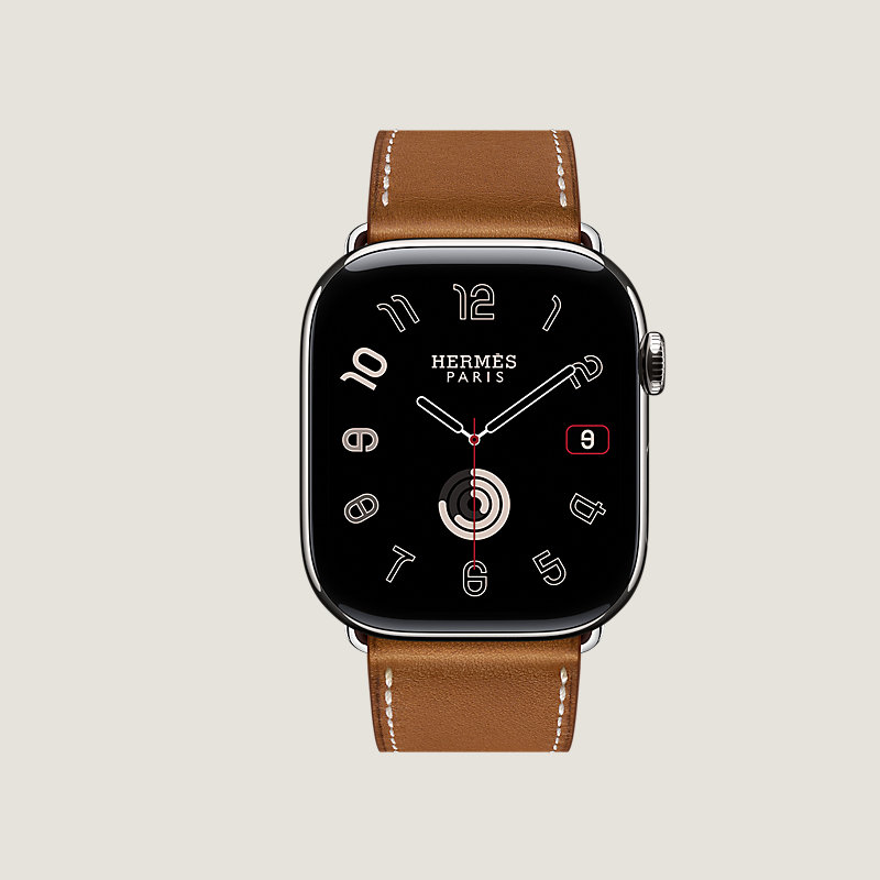 Series 11表盘 & Apple Watch Hermès 46毫米单圈折叠扣表带