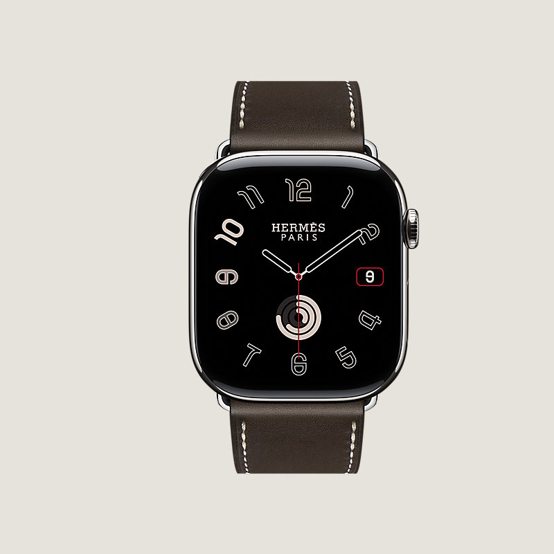 Series 11表盘 & Apple Watch Hermès 46毫米单圈折叠扣表带