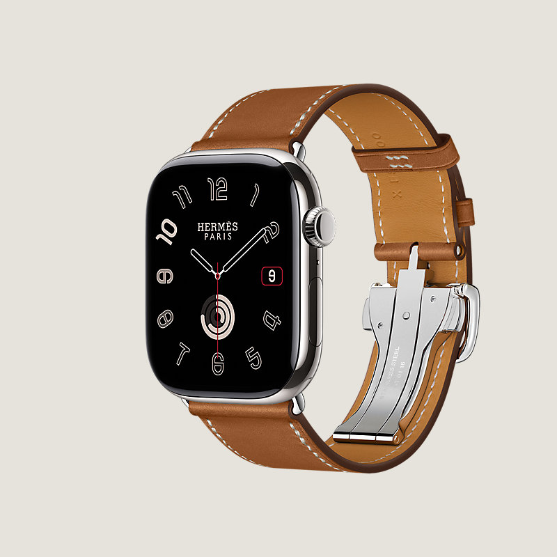 Series 11表盘 & Apple Watch Hermès 46毫米单圈折叠扣表带