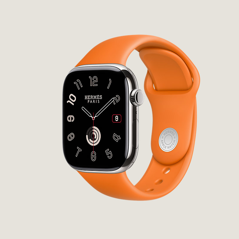 Series 11表盘 & Apple Watch Hermès 46毫米单圈折叠扣表带
