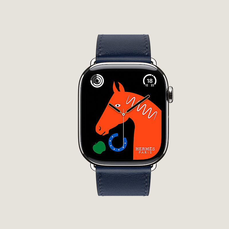 Series 11表盘 & Apple Watch Hermès 46毫米单圈表带
