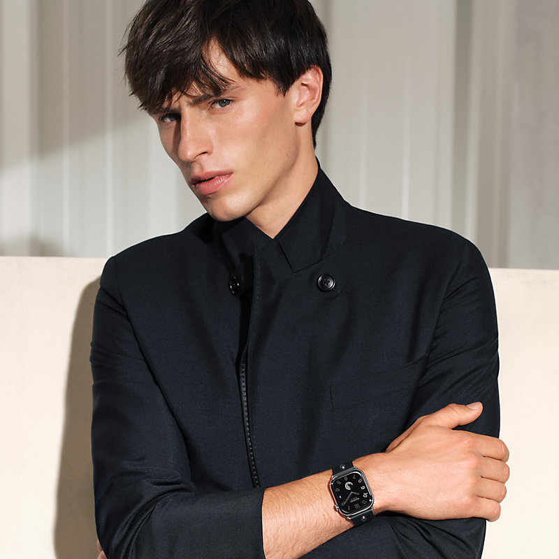 Series 11表盘 & Apple Watch Hermès 46毫米单圈马鞍钉表带
