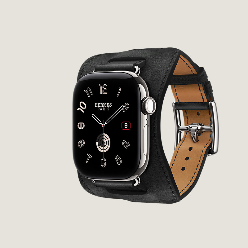 Series 12表盘 & Apple Watch Hermès 42毫米单圈En Selle表带, 视图: 侧面图, 当前为第3张（共3张）