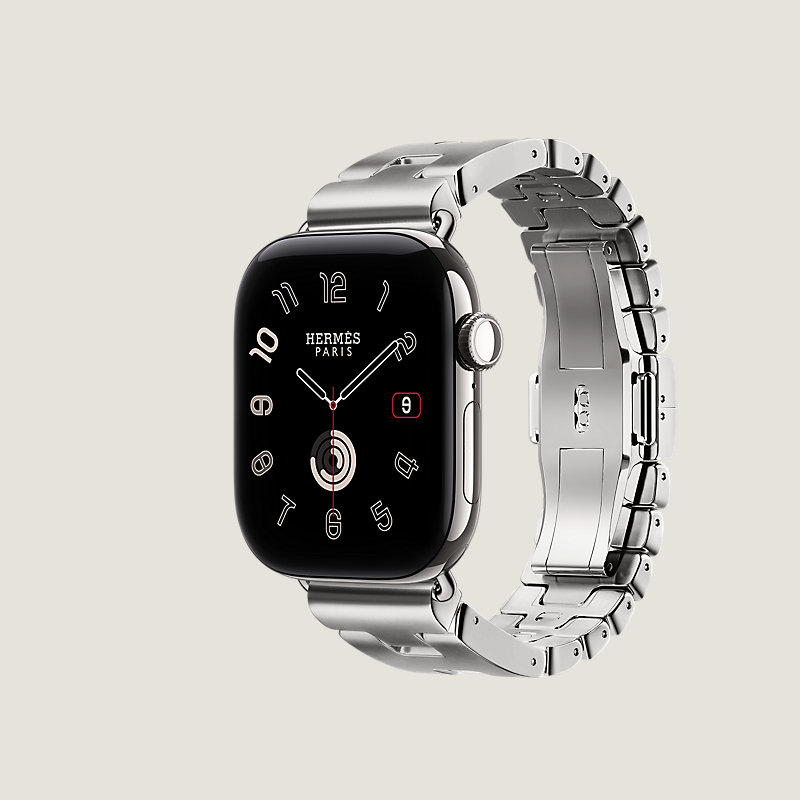 Series 12表盘 & Apple Watch Hermès 42毫米单圈Grand H表带, 视图: 侧面图, 当前为第3张（共3张）