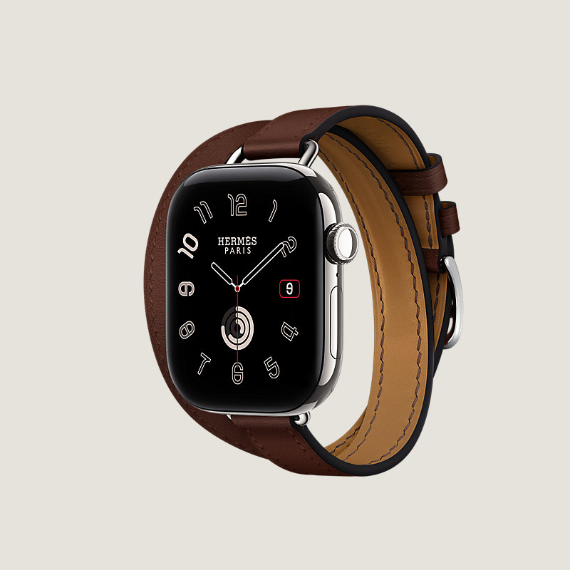 Series 12表盘 & Apple Watch Hermès 42毫米双圈Attelage表带, 视图: 侧面图, 当前为第3张（共3张）