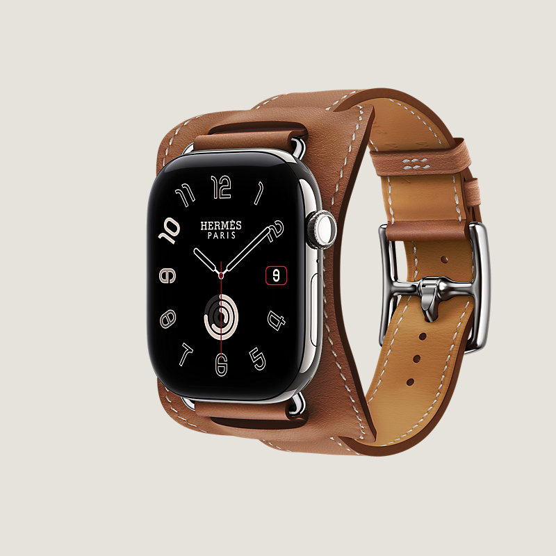 Series 12表盘 & Apple Watch Hermès 46毫米单圈En Selle表带, 视图: 侧面图, 当前为第3张（共3张）